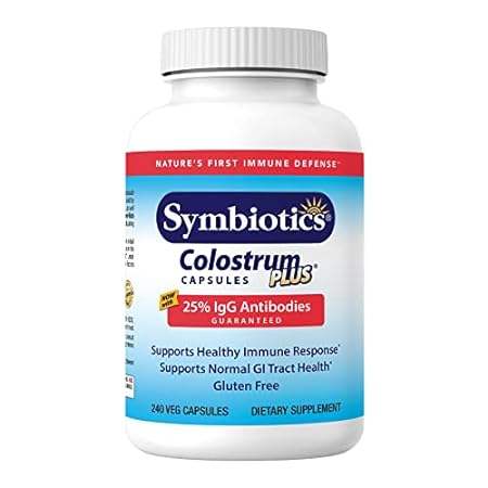 Symbiotics Colostrum 240ct Vegetable Capsules - Immunity
