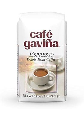 Café Gavi?a Espresso， Whole Bean Dark Roast Coffee， 32 oz