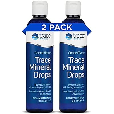 Trace Minerals ConcenTrace Drops | 72+ Minerals， Ionic Li