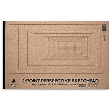 Koala Tools - 40-Page Large Drawing Pad for 1-Point Persp