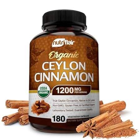 NutriFlair Organic Ceylon Cinnamon (100% Certified Organi