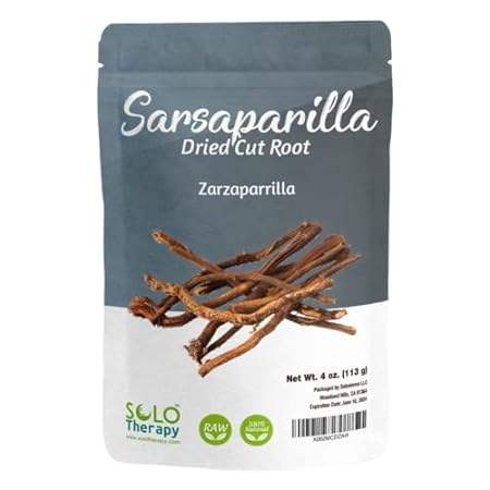 Sarsaparilla Dried Cut Root ， 4 oz. ， Smilax Medica ， Ra