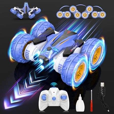 AEROQUEST Remote Control Car - Double Sided RC Stunt Car，