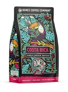 Bones Coffee Company Costa Rica Single-Origin Whole Coffe