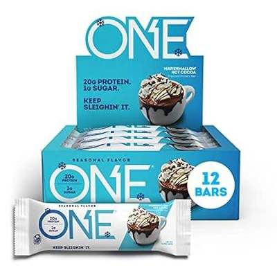 ONE Protein Bars， Marshmallow Hot Cocoa， Gluten Free Prot