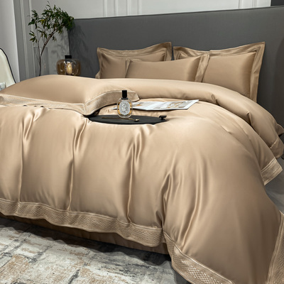 欧式高档奢华纯棉四件套全棉刺绣