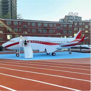 优选大型仿真客机l模型飞机模拟驾驶舱航空教学舱主题民宿餐厅定