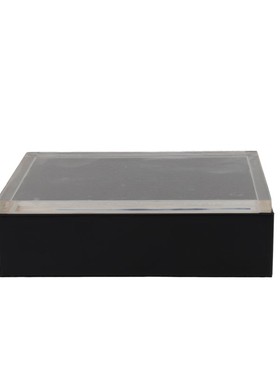 新款新中式轻奢皮革首饰收纳盒样板房家居玄关Q电视柜卧室桌面软