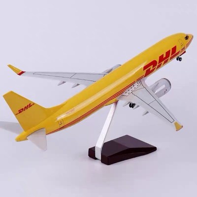 优选飞机模型gDHL中外运敦豪航空货运公司波音737仿真航模礼品收