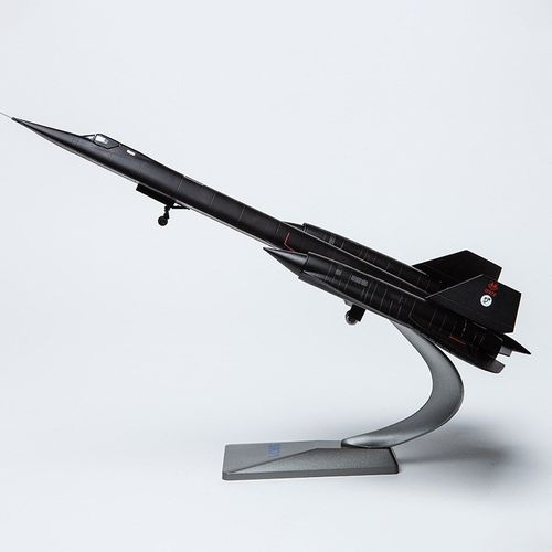 新款美国空军Sr71黑鸟高空超音速D侦察机合金飞机Vk模型成品装饰