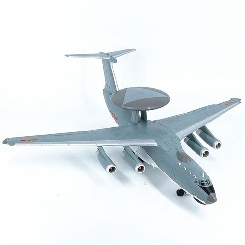 新款1:100中国空警200v0预警机飞机模型合金成品收藏仿真摆件礼品