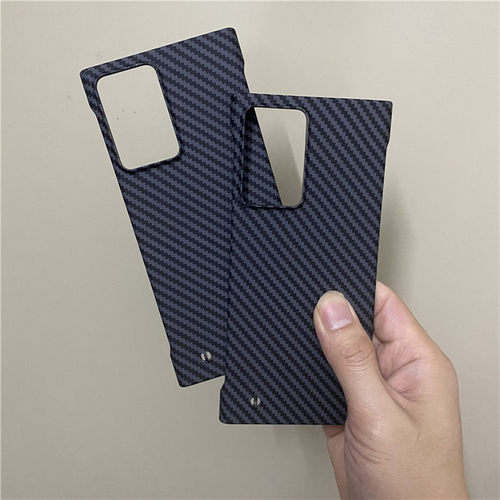 适用三星note20ultra手机壳新款凯夫拉同款水贴工艺碳纤维纹理防摔保护套个性创意超薄半包无边框硬壳5g潮牌