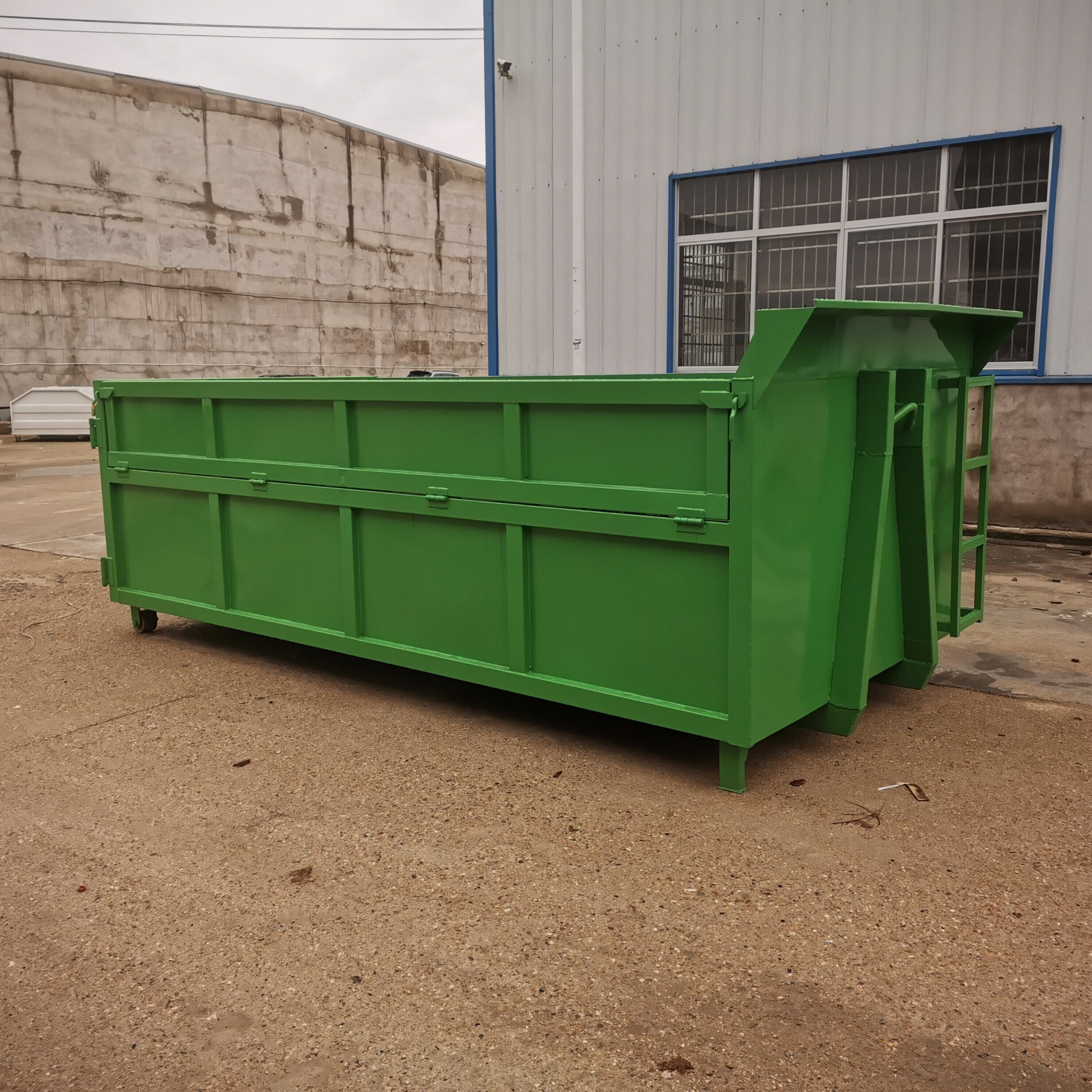 大型装修垃圾箱户外环卫勾臂式垃圾箱铁收纳箱动物粪便污篱周转箱