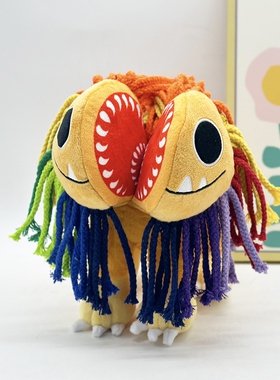 跨境新品 Poppy Playtime Yarnaby 波比游戏彩色狮子毛绒玩具玩偶