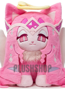 跨境新品曲奇快跑的 cookie run kingdom 白百合喵毛绒玩偶公仔