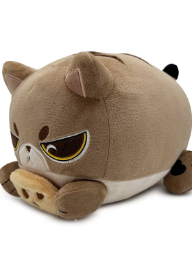 跨境新品Jiggy Smalls毛绒玩具公仔趴姿虎斑猫玩偶可爱卡通娃娃