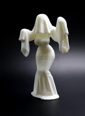 跨境 The Veiled Lady- Gothic Ghost Figurine 幽灵娘万圣节摆件