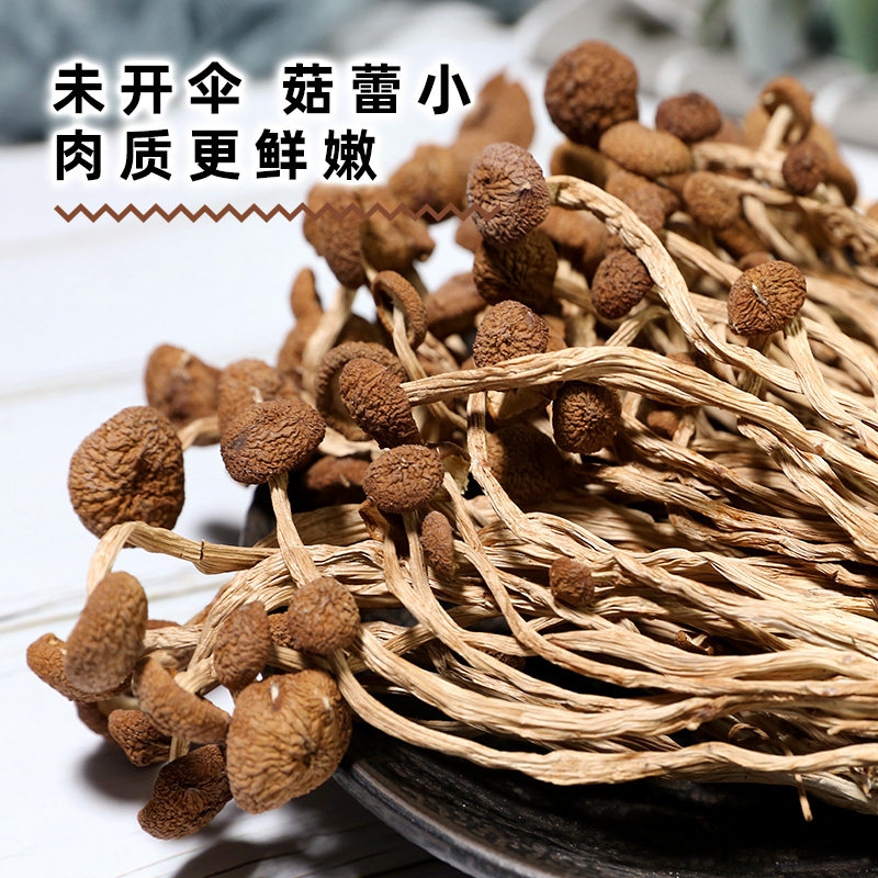 灶前故事茶树菇干货250g不开伞不开膜农家自种茶薪菇无硫广昌特产