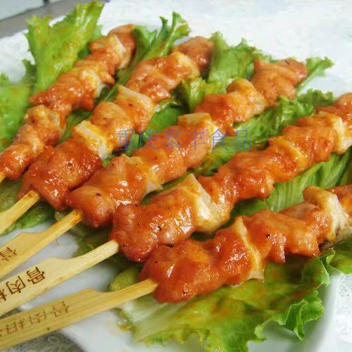 脆骨鸡肉串鸡柳油炸小吃骨肉相连