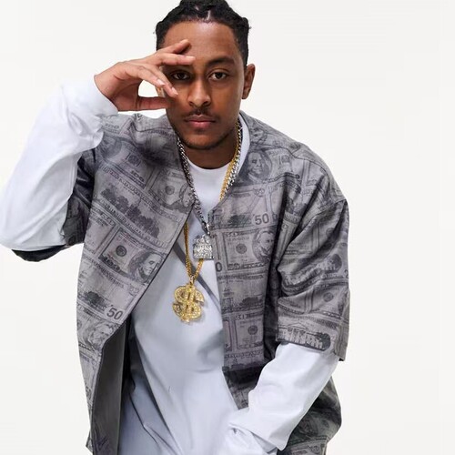 美版 复古90s嘻哈街头hiphop说唱 街舞 美式经典og 薄麂皮 短袖