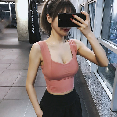 撸铁训练运动内衣防震高强度背心