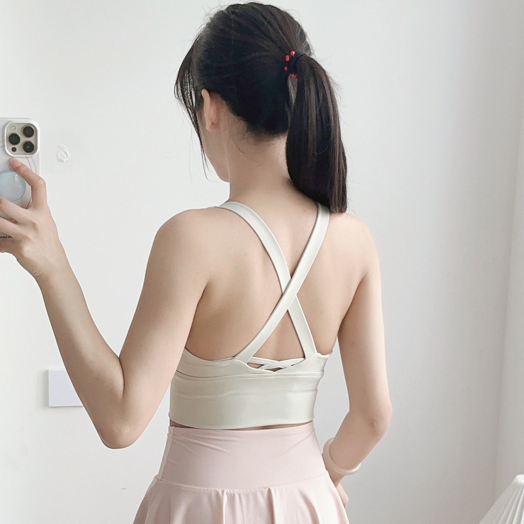 运动内衣女速干外穿防震防下垂高强度健身跑步瑜伽服美背心式文胸