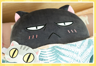 萌想诚品 如果历史是一群喵官方抱枕靠枕靠垫卡通可爱 乌龙抱枕