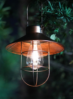 太阳能灯笼吊灯户外摆件阳台花园院子摆件庭院布置景观院子装饰