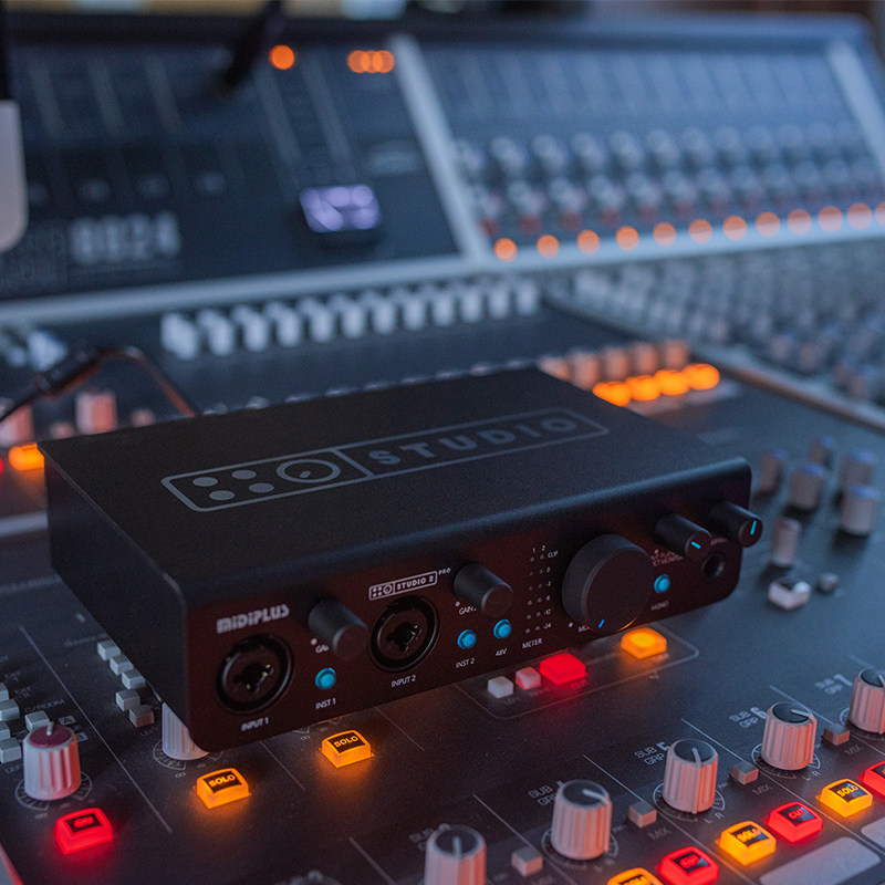 MIDIplus  studio-2 otg midi2 网红主播直播录音K歌外置声卡