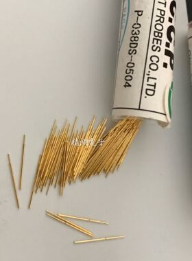 CCP探针台湾 电子测试探针P-038DS-0504 总长12mm导电镀金针
