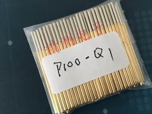 测试探针P100-Q1 直上四爪头探针 针身直径1.36 总长33.35mm 铜质