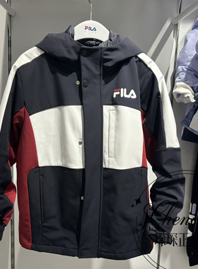 FILA斐乐童装OR系列26年春季男大童梭织羽绒上衣两件套K12B611902