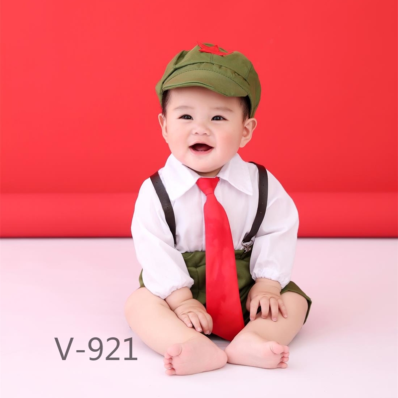 小红军百天半岁摄影服装
