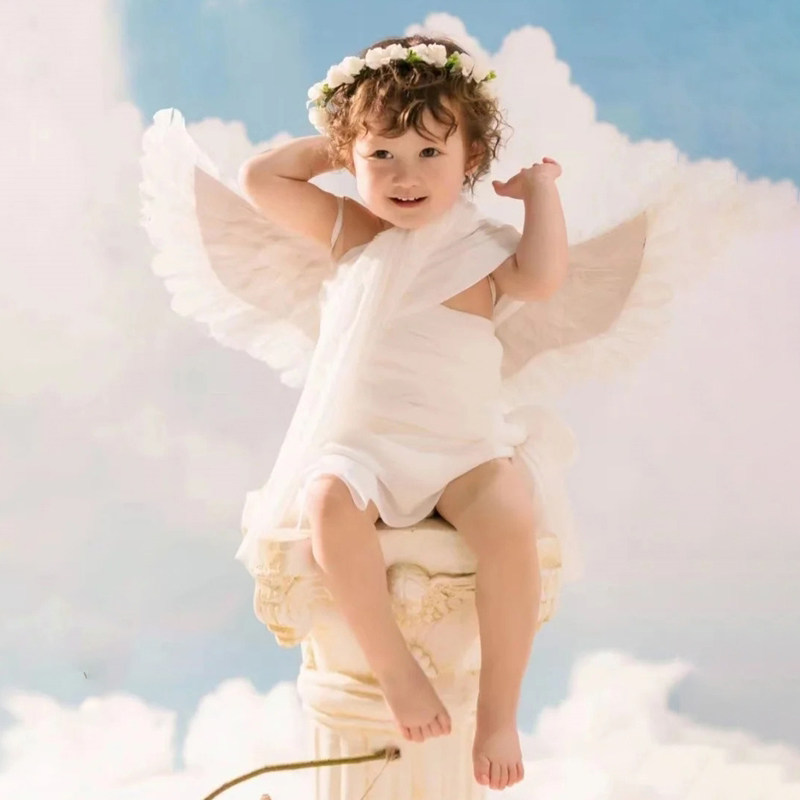 1-3岁影楼摄影弓箭道具爱之神主题造型儿童摄影服翅膀小天使套装