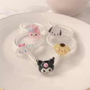 电话线发圈女韩国无痕头绳网红简约皮套扎头发马尾橡皮筋发绳头饰