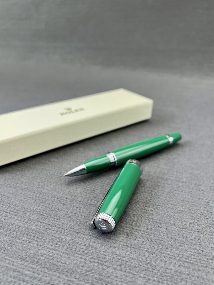 TIEJIE 올메탈 볼펜 RLX 맞춤형 TOP 레벨 시그니처 펜 블랙 워터 리필 남성용 비즈니스 젤 펜