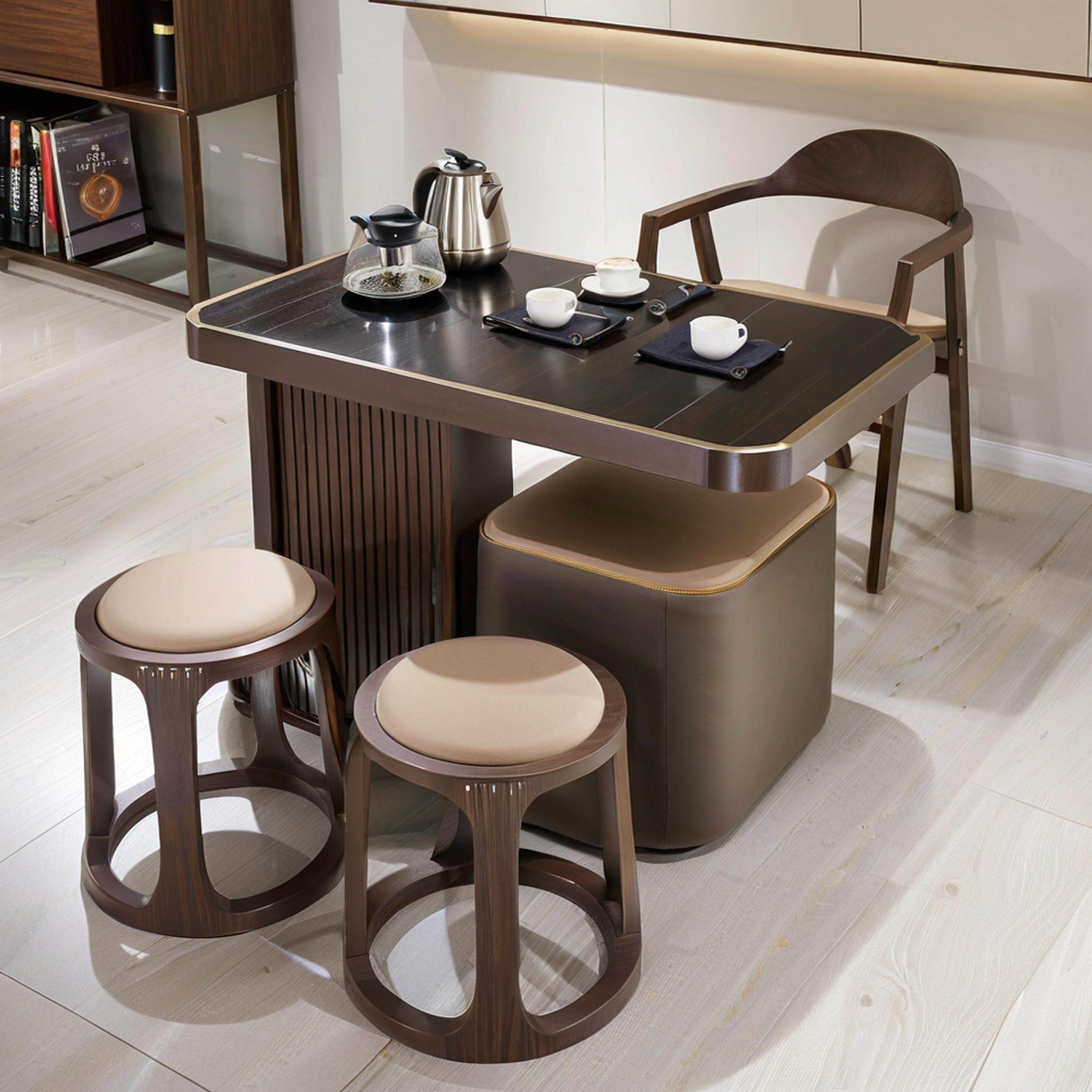 {新疆包邮}新中式阳台茶桌椅现代简约轻奢实木家用阳台小茶台极简,住宅家具,家用茶台/茶桌,淘宝优惠券,粉丝福利购,淘宝优惠卷