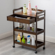 餐车推车茶水车收纳整理置物架储物架子配菜架美容美发工具车实木