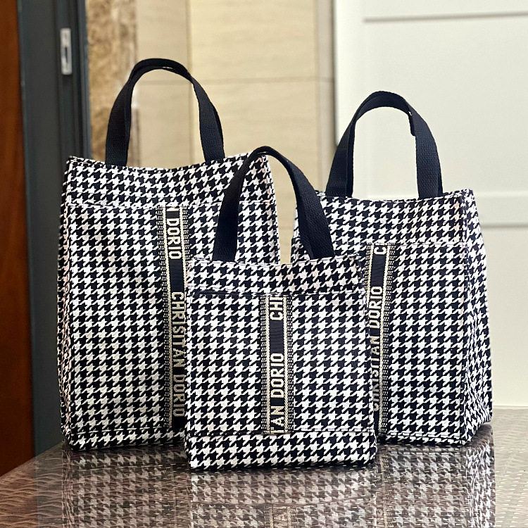 新款韩版加厚千鸟格手提饭盒包补课文件袋大容量妈妈包上班通勤包,箱包皮具/热销女包/男包,通用款女包,淘宝优惠券,粉丝福利购,淘宝优惠卷
