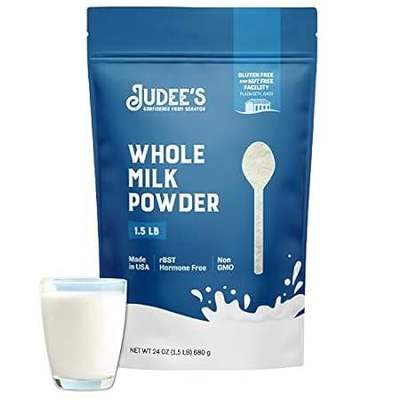 Judee's Pure Whole Milk Powder - 100% Non-GMO， rBST Hormo