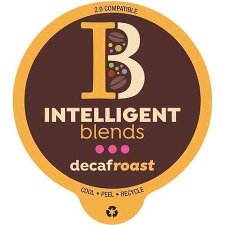 intelligent blends dark roast decaf coffee pods, 100ct. s