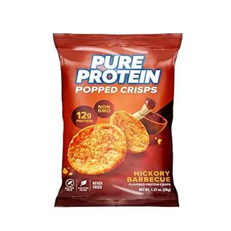 Pure Protein Popped Crisps， Hickory Barbeque， High Protei