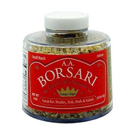 borsari orange ginger seasoned salt - gourmet salt for co