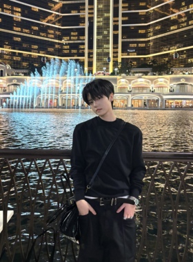 「1012H」法尼澳绒正肩长袖T恤小领口纯色针织tee秋冬男女款休闲