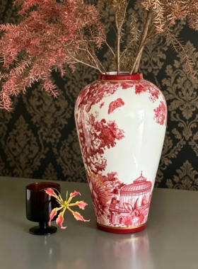 由禧儿Uolike 描真金！“茹伊乐园”藏品系列 | 复古瓷器花瓶摆件