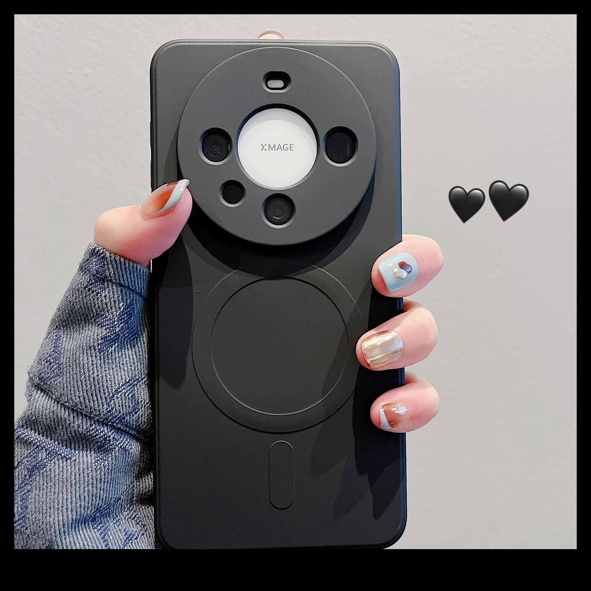 液态磁吸适用华为Mate60Pro手机壳镜头全包P40无线充mate50保护套