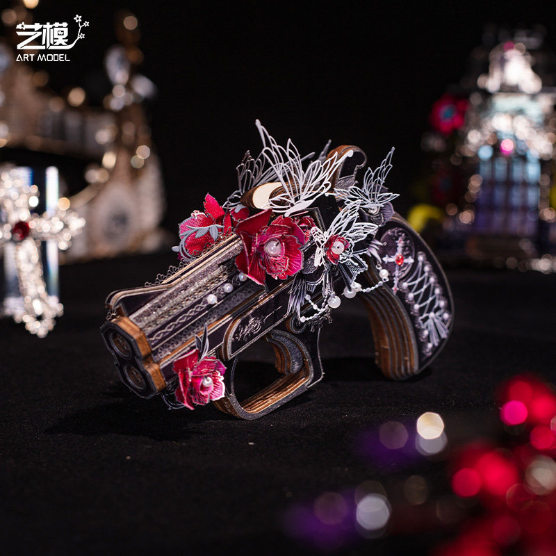 艺模掌心雷仿真木质皮筋