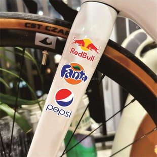 赞助商品牌logo乐高麦当劳红牛反光贴纸自行车装饰山地车头盔贴花