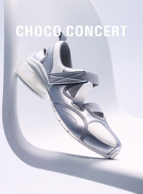 CHOCO CONCERT设计鞋履丨SS26气垫魔术贴芭蕾舞鞋女镂空休闲凉鞋