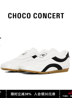 CHOCO CONCERT设计鞋履丨方头跆拳道鞋女款休闲鞋时尚一脚蹬单鞋